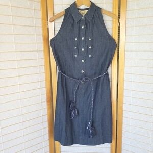 New Holding Horses Denim Mini Dress Size 0 Country MSRP $128